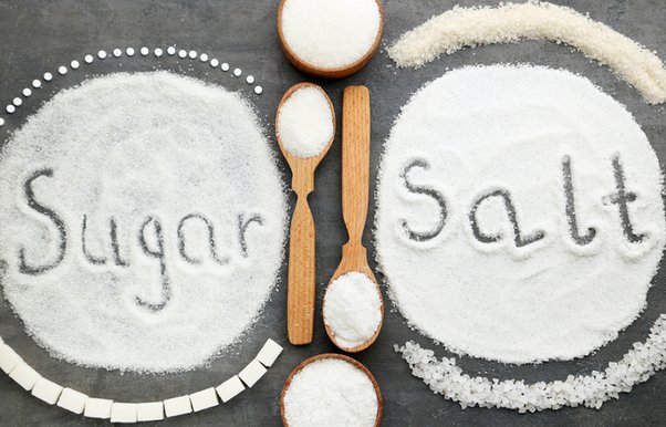 What happens when you mix sugar and salt